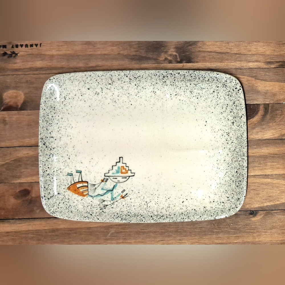 Vintage Loma Of Arizona Southwestern Style Ceramic Plate